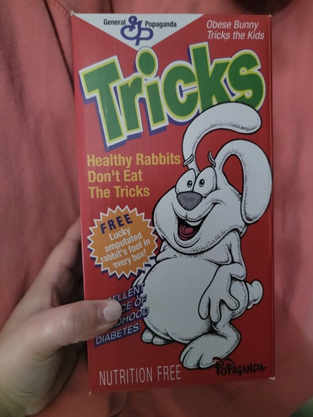 Ron English Full Size Vinyl Obese Trix, Tricky the Obese Bunny Figure Popaganda